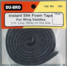 Dubro 163, Foam Wing Seat Tape